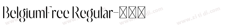 BelgiumFree Regular字体转换